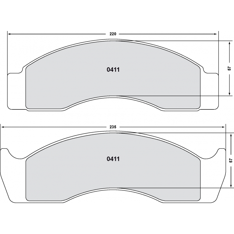Street brake pads - Ford F350 / 450
Front / Rear
